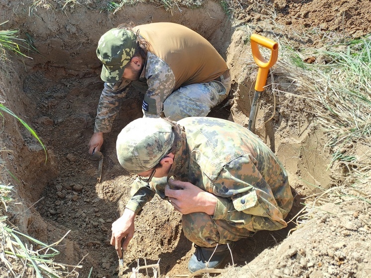 В Тверской области поисковики нашли неизвестного красноармейца