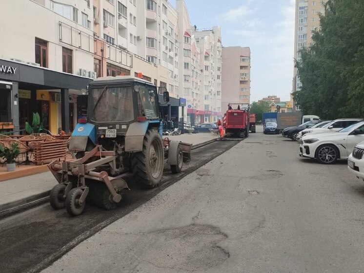 В Липецке продолжается ремонт дорог в 23-м микрорайоне