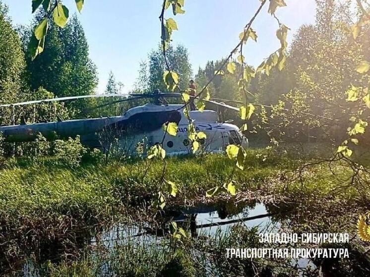 Вертолет Ми-8 совершил экстренную посадку в Томской области