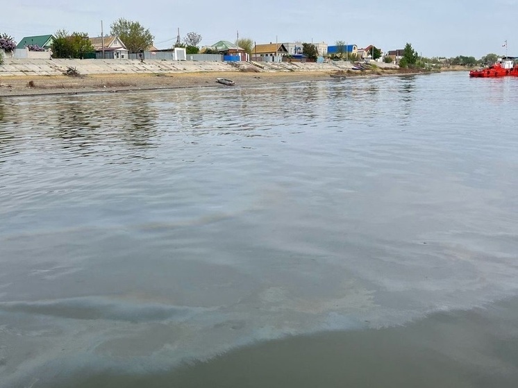 В Астрахани неизвестные слили нефтепродукты в Волгу