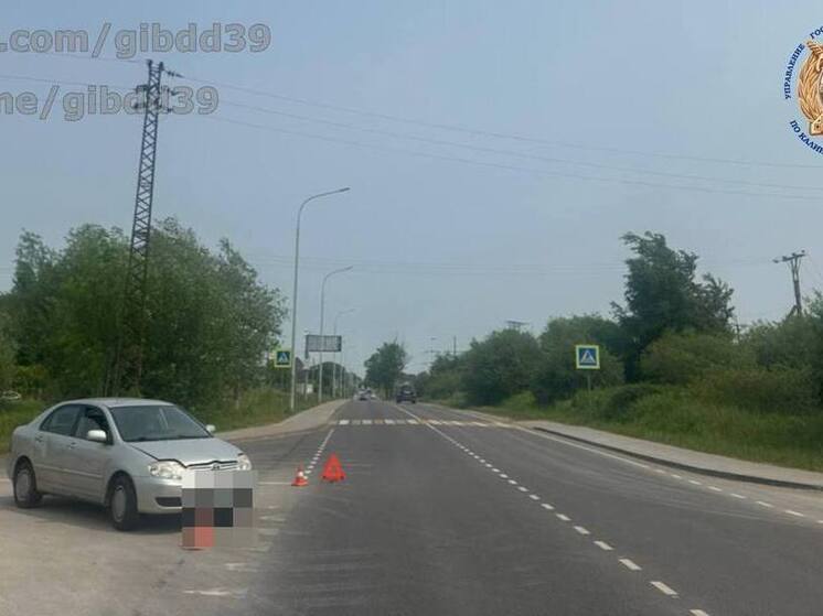 Калининградка попала в больницу после аварии на шоссе