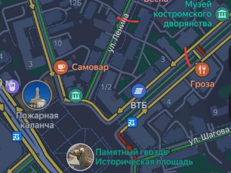  Три улицы в центре Костромы будут закрыты сегодня для транспорта из-за киносъемок