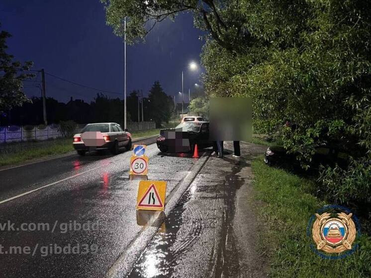В Гурьевском районе водитель стал причиной ДТП с пострадавшим