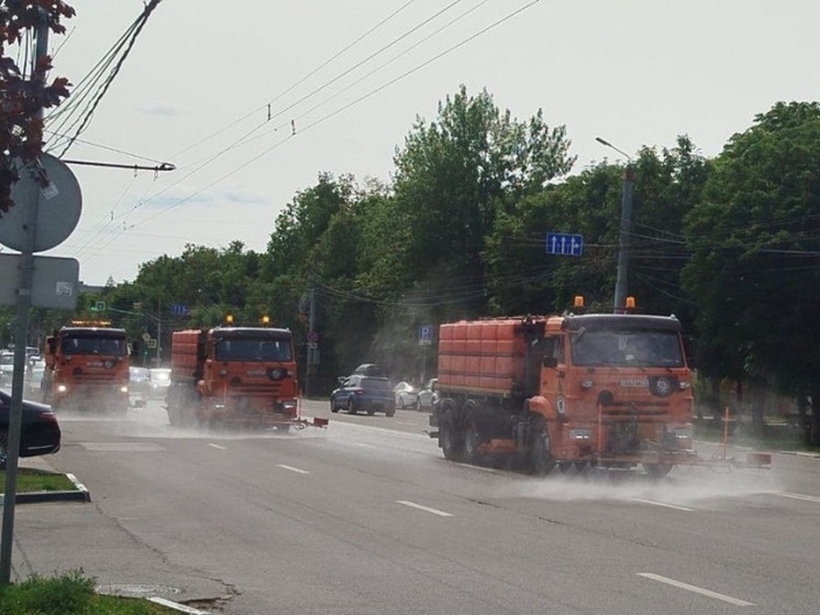 В Туле около 90 единиц техники вышли на уборку улиц