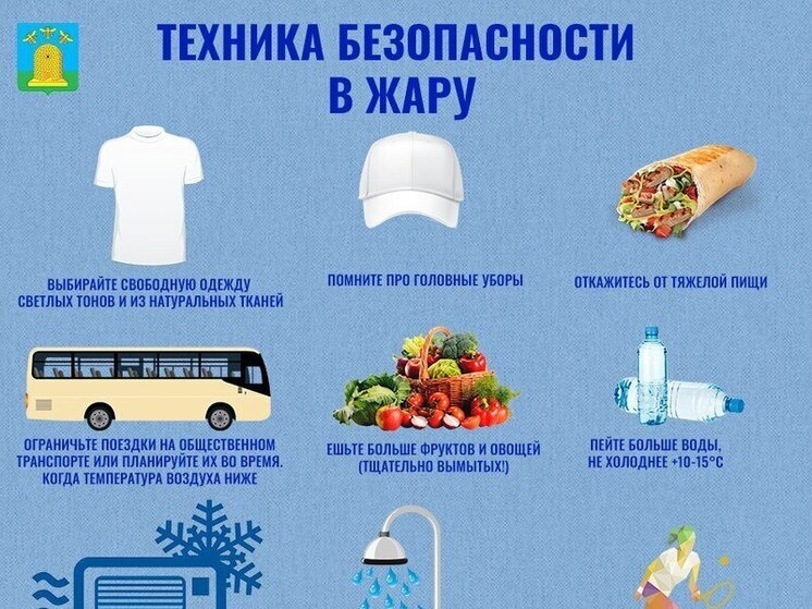 На Тамбовщине прогнозируют пик жары: Меры предосторожности в период зноя