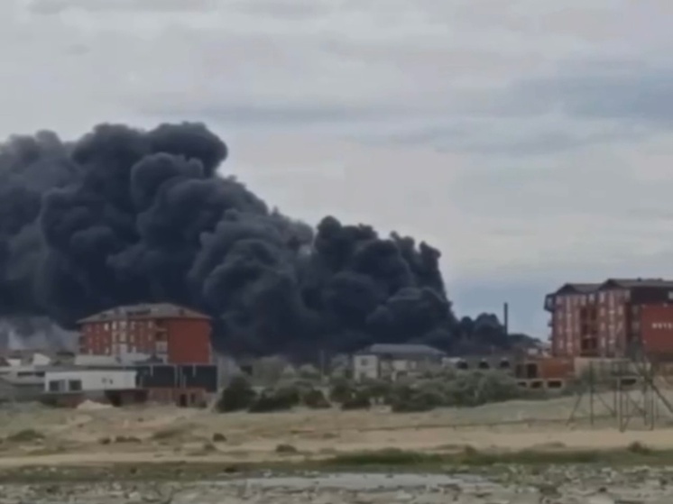 В Дагестане локализовали пожар на территории бывшего завода