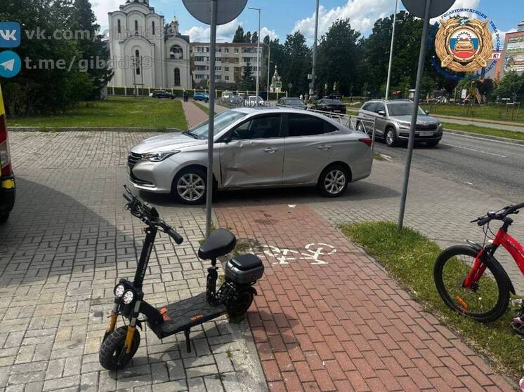 В Калининграде произошло ДТП с участием самоката