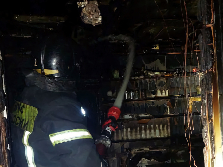 Спасатели побороли пожар в торговом павильоне Владивостока