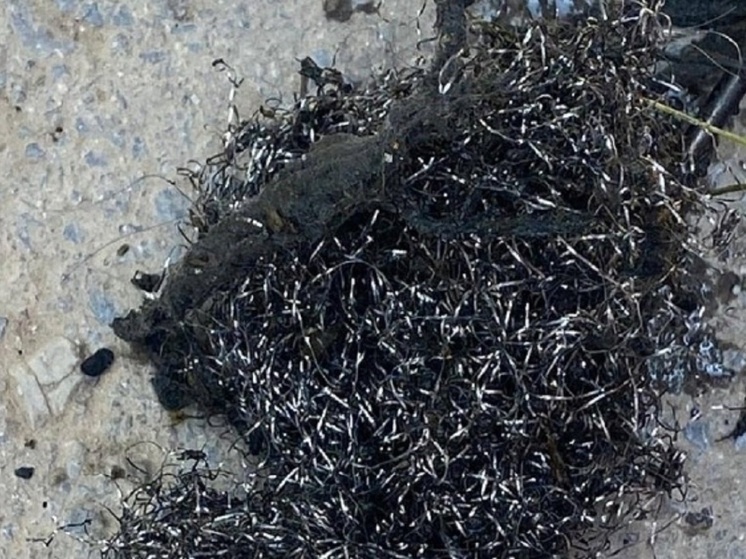 На севере Волгограда из канализации достали 50 кг металлической стружки