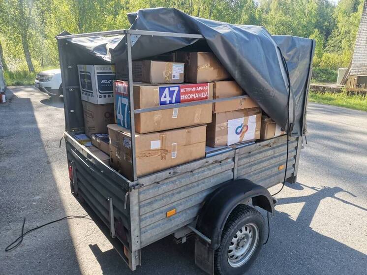 В Курскую область из Ленобласти отправили более тонны сухих кормов для животных