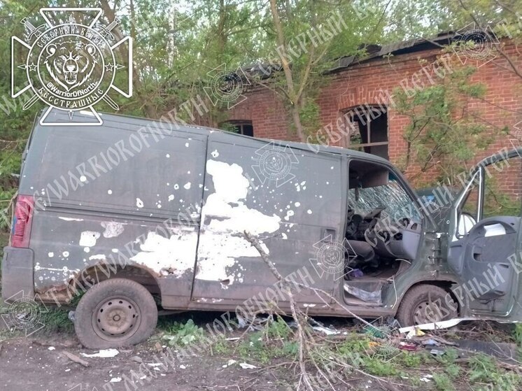 Появились кадры автобуса на котором ВСУ пытались прорваться в Тёткино