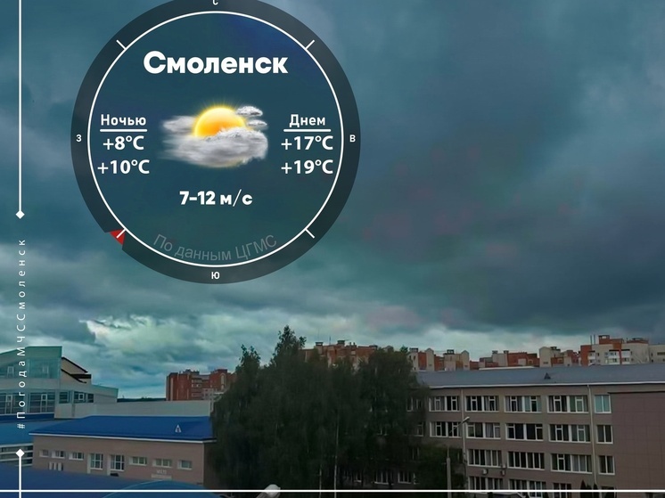 Синоптики 10 июня обещают в Смоленске облачную погоду