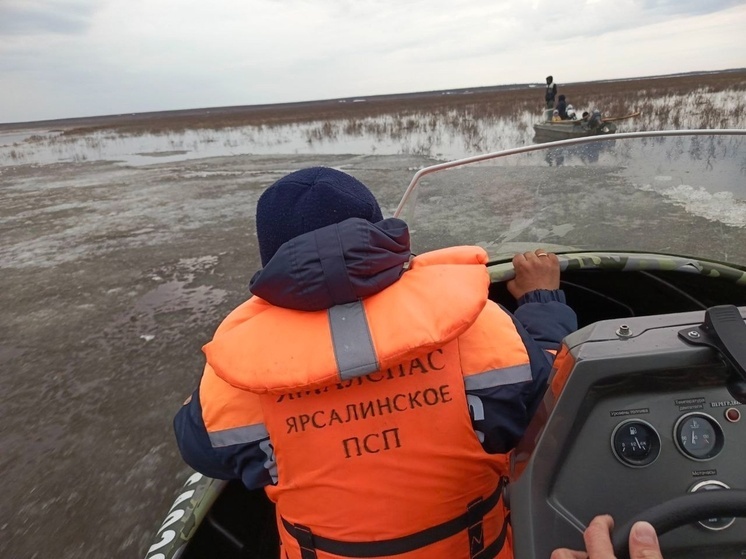 Семью с 5 детьми спасли из ледового плена в Ямальском районе