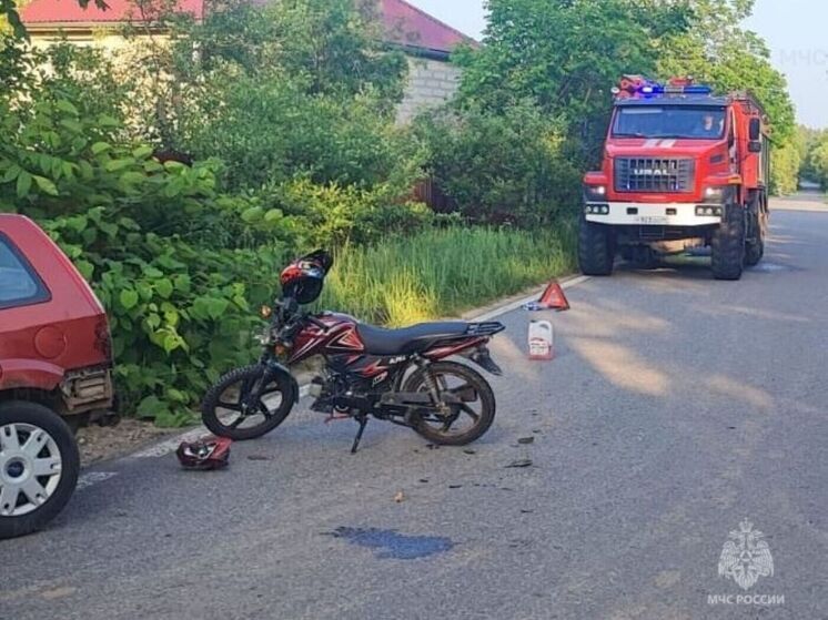 В калужском селе Ford снёс скутер