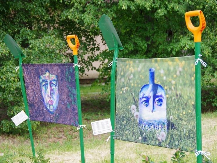 В Серпухове открыта уникальная выставка портретов на лопатах