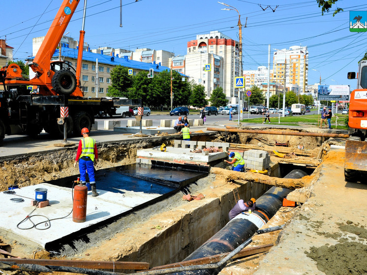 В Орле полным ходом идет модернизация теплосети на улице 60 лет Октября