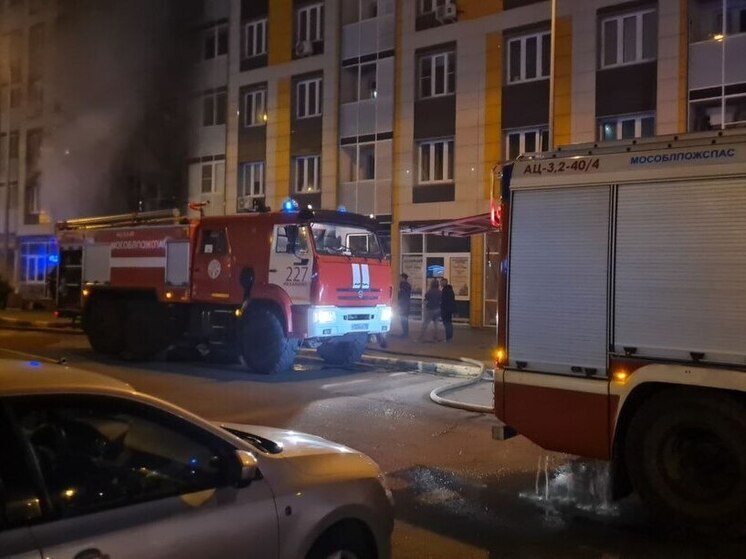 Пожар в 8-этажном жилом доме вспыхнул в округе Красногорск