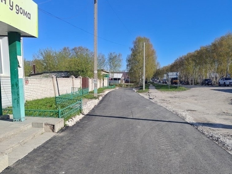  В посёлке Мелехово Ковровского района обновили дорожное полотно