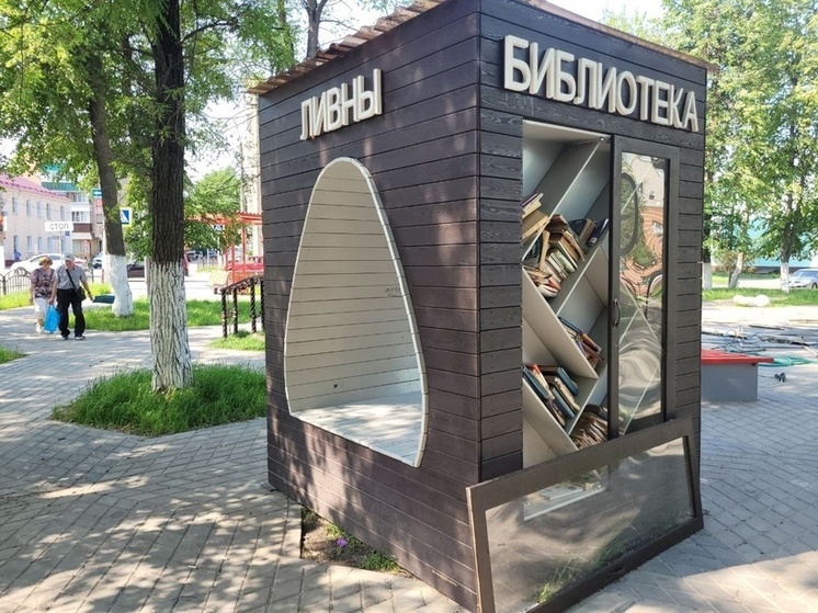 Двери уличных библиотек в Ливнах сломали в первый же месяц работы
