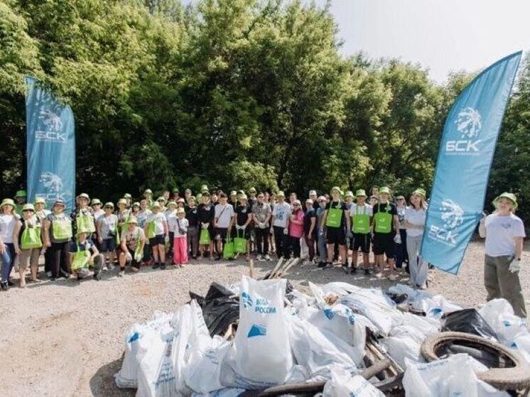 В Стерлитамаке очистили 500 метров реки Ольховка