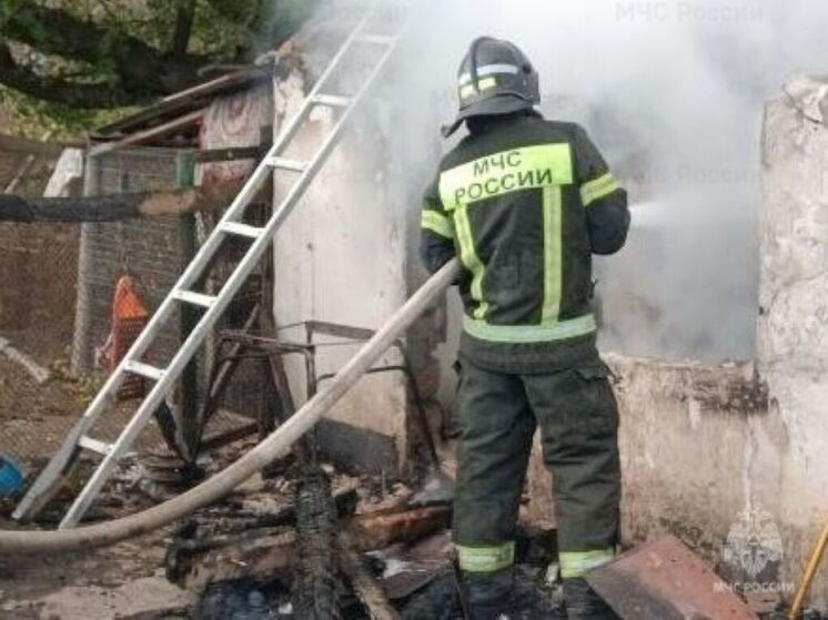 В Горностаевке 13 июня потушили пожар в хозяйственном помещении