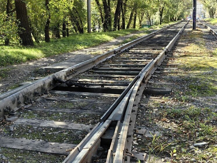 В Хабаровске изменили движение трамвая из-за ремонта дорог