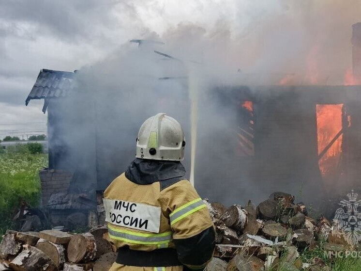 В Новгородской области в сгоревшем доме нашли женщину