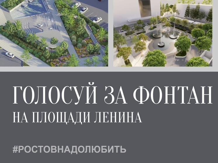 Свыше трех тысяч ростовчан отдали свой голос за благоустройство фонтана перед гостиницей «Амакс»