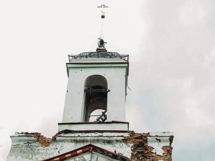 В Черкасском Поречном чудом уцелел крест разрушенного ВСУ храма