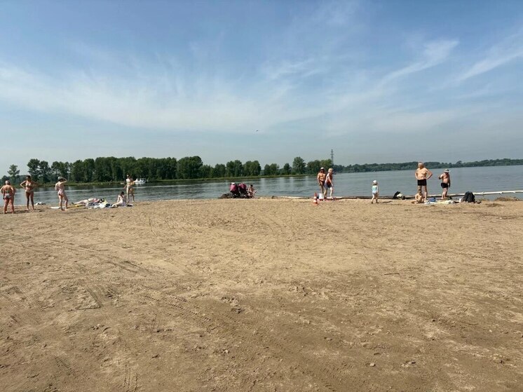 В Новосибирске автомобиль сбил женщину, которая загорала на пляже