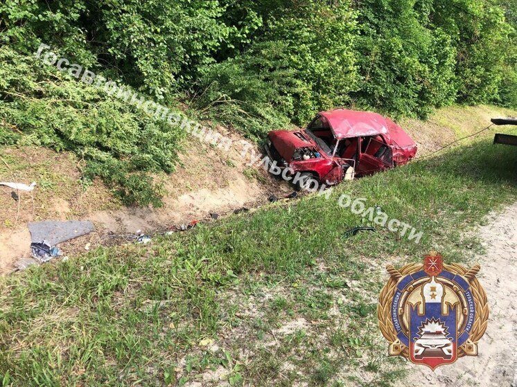 В Белёвском районе водитель ВАЗа наехал на дорожный знак