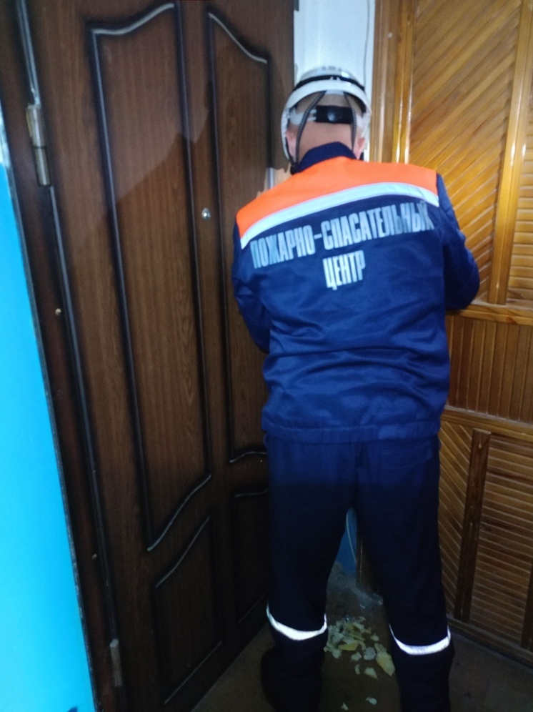 В Пензе спасатели помогли медикам попасть в квартиру к больной женщине