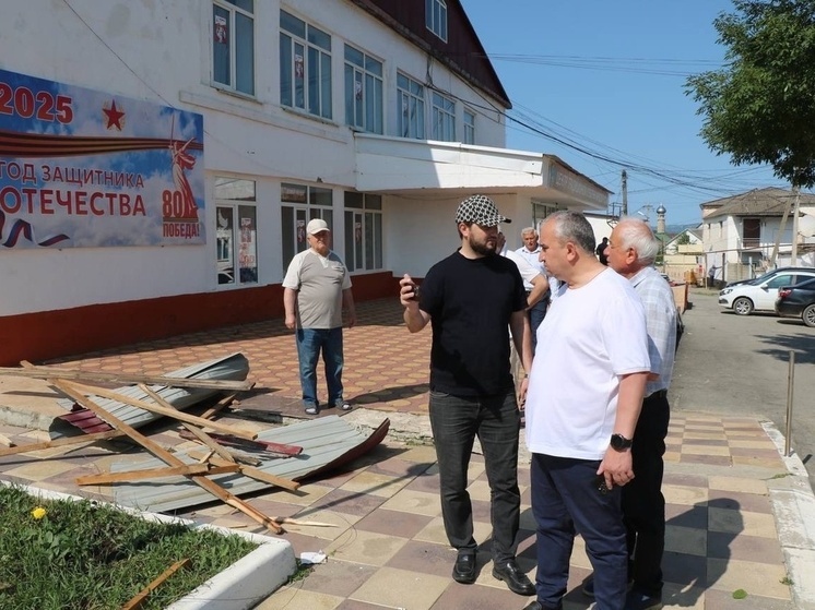 В Дагестане ветер повредил здание Центра традиционной культуры народов России