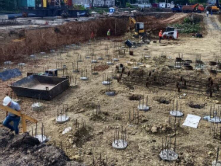 В Белгороде продолжается строительство корпуса больницы № 2 на 400 мест