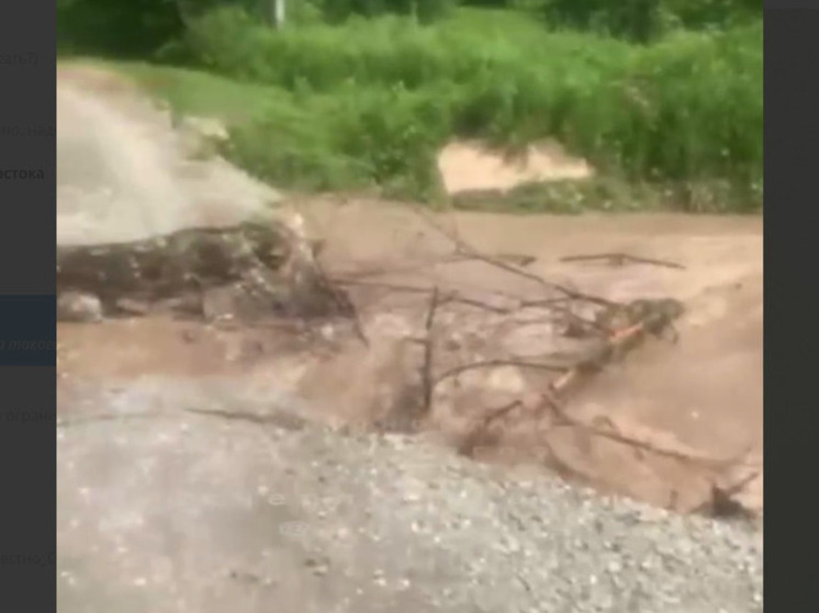 Мост в Приморье поврежден паводком — жители боятся обрушения