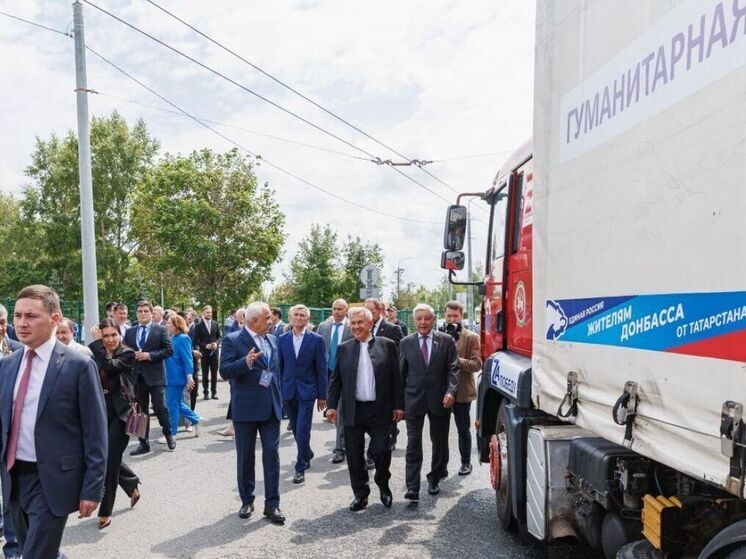 «Единая Россия» отправила из Татарстана в ЛНР 320 тонн помощи