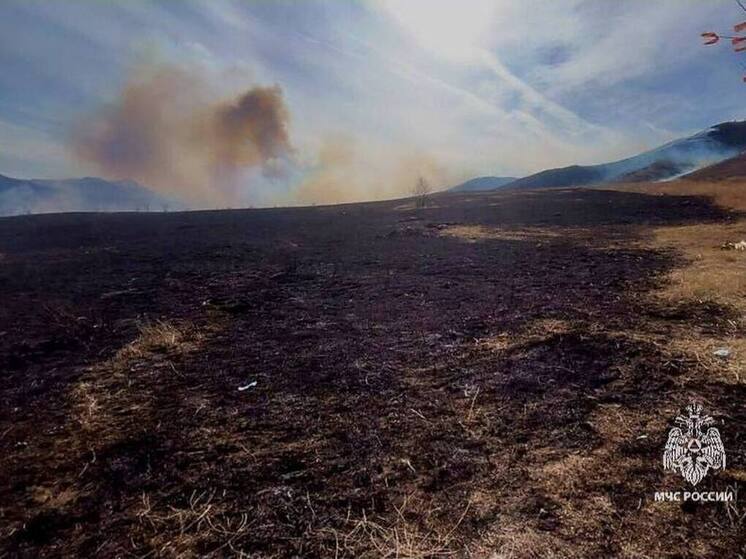 В Бурятии после ритуального  обряда потушен ландшафтный  пожар