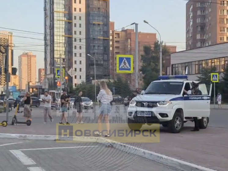 Драка, как в боевике, произошла между новосибирцами на перекрестке улиц Семьи Шамшиных и Крылова