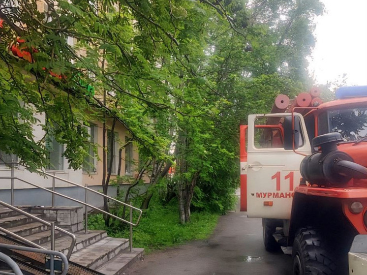 В Мурманске на проспекте Героев-Североморцев загорелась аптека