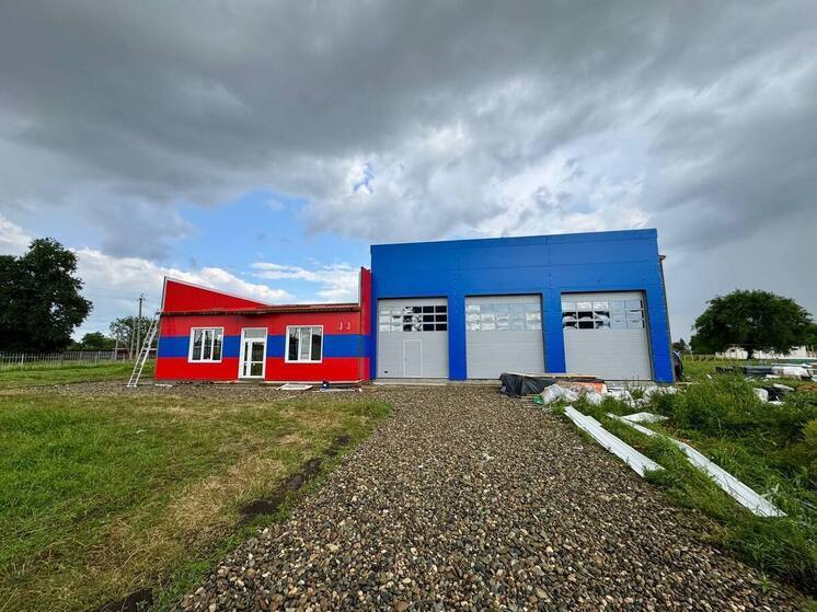 В Кореновском районе продолжают строительство новой пожарной части