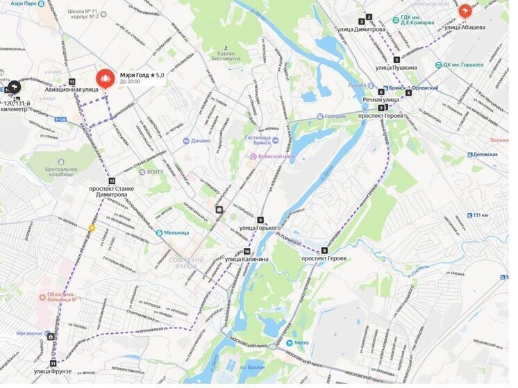 С 1 июля по проспекту Героев в Брянске запускают автобусы