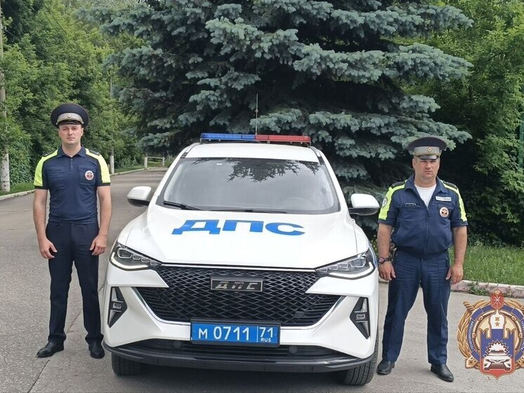 Сотрудники тульского ГАИ помогли мужчине доехать до больницы на "Дикой Мяте"