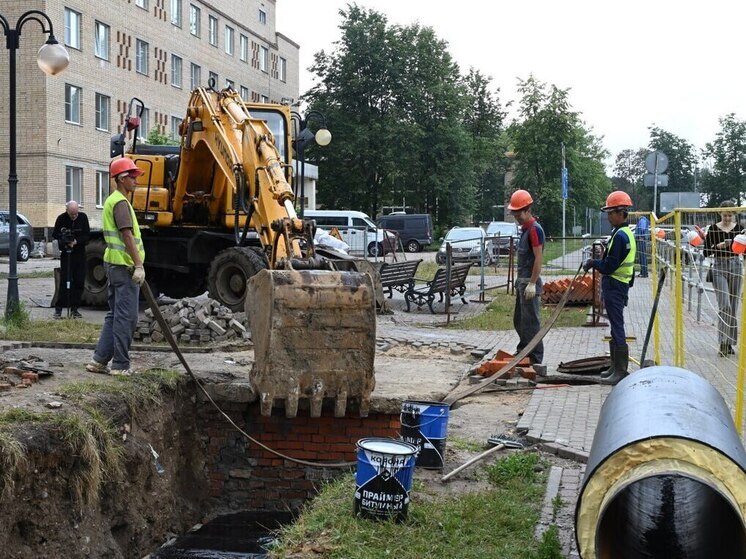 В Серпухове завершены работы по замене теплотрассы на улицах Звездной и Ворошилова