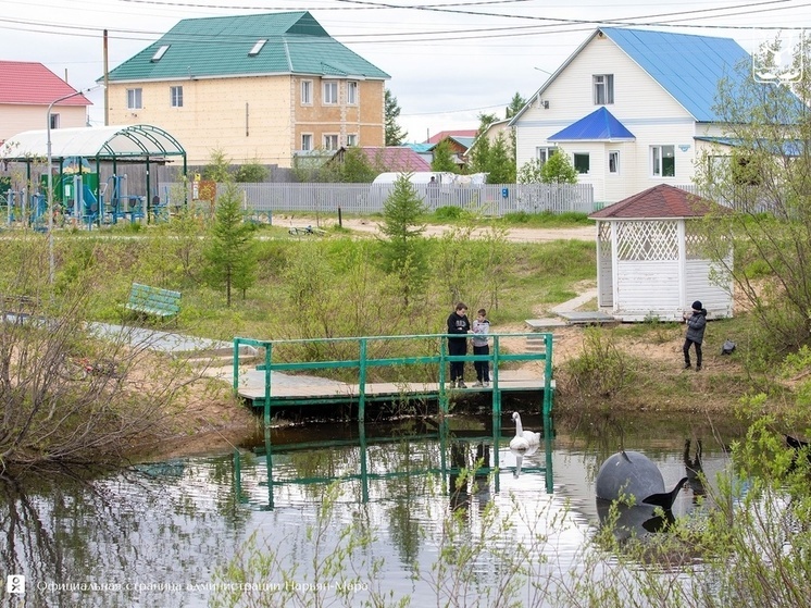 Активисты ТОС «Захребетное» запустили «китенка» в пруд