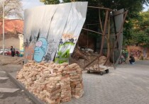 В Ростове рухнула стена  здания, которое являлось объектом культурного наследия