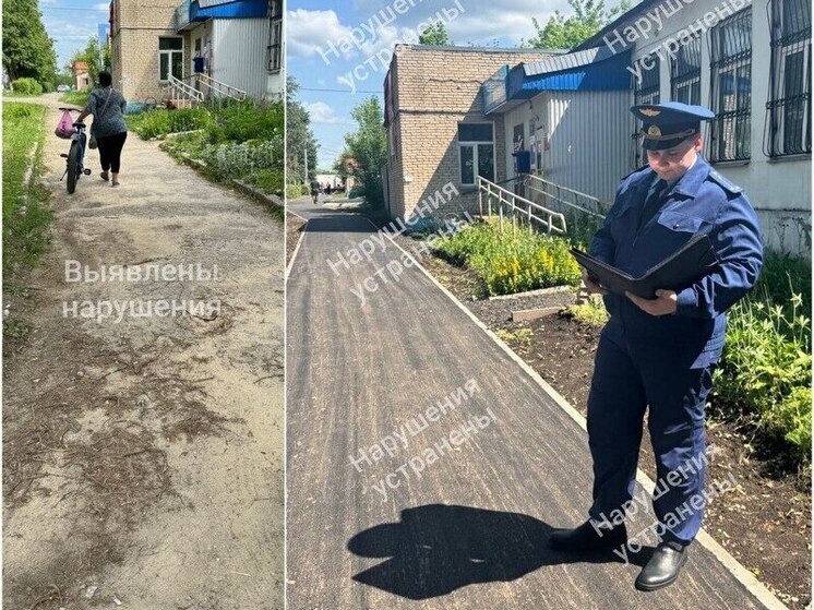 Прокуратура добилась строительства тротуара в Арсеньевском районе