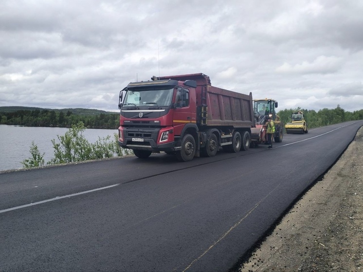 Ремонт автоподъезда к Килпъявру вышел на финишную прямую