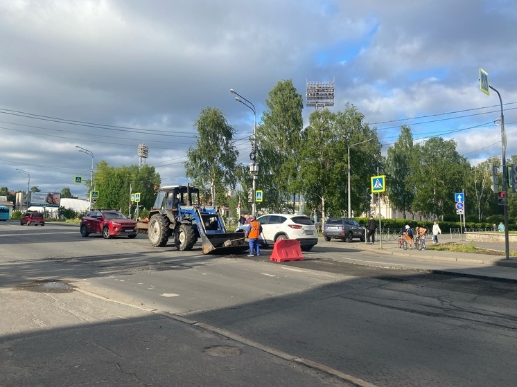 В Архангельске начался ремонт Троицкого проспекта