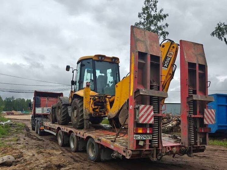 В Кировске изъяли экскаватор с незаконной свалки