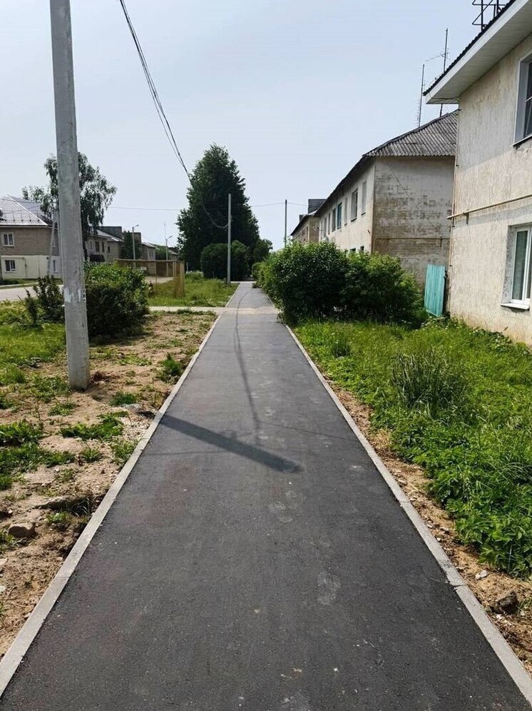 В Мещовске выделили новую пешеходную зону